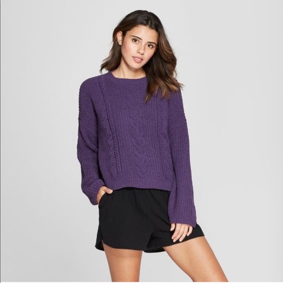 Universal Thread Cable Knit Purple 
